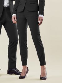 Damen-Hose Slim Fit Schwarz